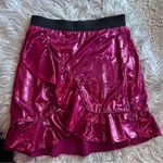 NWT REVOLVE Self Portrait pink velvet ruffle mini skirt Size 6 Photo 4
