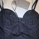 Elle Reve Kiss Corset Top Black NWT Size XS Photo 0