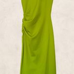ZARA SHOULDER PAD DRAPED DRESS - S Photo 2