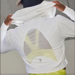 Free People Movement  White Cropped Zip-Up Hoodie, Medium NWOT Photo 2