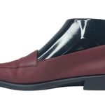 Aerosoles Red Wine Square Deal Soft Leather Loafers - Size 7.5 - Women Photo 5