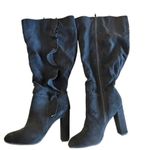 Journee Collection Vivian Wide Calf Microsuede Faux Fur Lined Boots, Size 7.5 Photo 1