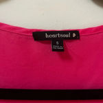 Heart soul Hot Pink Sleeveless Top- Extra Long in the Back- Small Photo 2