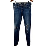 AG Adriano Goldschmied AG Jeans The Legging Super Skinny Low Rise Distressed Ankle Jeans Size 26 Photo 3