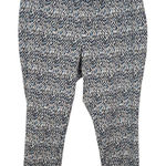 Jessica London Blue and Black Pull-on Pants Size 20W Stretch Cropped Pants Photo 0