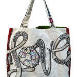 Brighton  All That Glitters Tote Canvas Bag Hand-Painted Photo 0