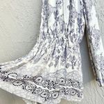 The Jetset Diaries Paisley Slit Sleeve Infinity Romper White/purple Womens Sz XS Photo 5