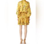 Alexis #700  Floral Ruffle Mini Dress In Yellow garden Photo 1