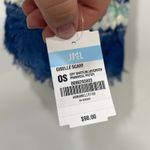 J. McLaughlin  Giselle Scarf NWT $98 Silk Blend Pinwheel‎ Patch Green Blue Neck Photo 3