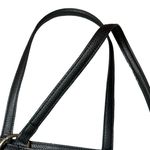 Nanette Lepore Handbag Womens Black Pebbled Leather Gold Hardware Classic Chic Photo 6