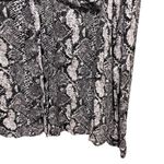 Hippie Rose  Button Down Snake Print Top Button Down Gray Women’s Size XL Photo 4