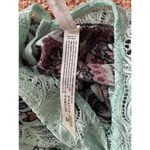 Free People NWT Intimately  Y2k Marsha Lace Slip Dress  Turquoise Blue Floral S Photo 3