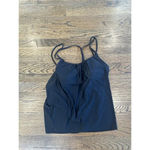 Lululemon  Athletica No Limits Top Black Sports bra Size 6 Racerback Workout Tank Photo 1