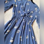 Billabong  Blue V-Neck Floral Mini Dress Size Small Photo 5