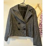 Studio Works  Medium Suit Jacket Office Gray Double Breasted Buttons Photo 0