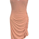 Glare  Blush Pink Glitter Ruched Bodycon Cocktail Party‎ Dress Sample Size Small Photo 0