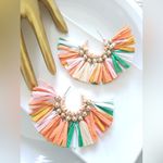 Free People New! FP Emelie Raffia Earrings Photo 2