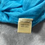 Pink Chicken Dress Womens Medium Blue Boho Hippie Gauzy Embroidered Flowy Tassel Photo 4