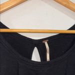 Free People  shirt flowy tank top embroidery cutout medium boho hippie Photo 4