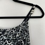 Magic suit by miracle suit Black and silver leopard gathered high neck swimsuit Size M Photo 3