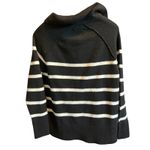 Aerie Black White Stripe Collared Pullover Sweater xs Photo 5