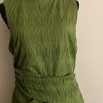 ASOS  Olive Green Textured Midi Dress Photo 1