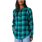 st. john's bay St John Bay Plaid Button-Up Shirt with purples & grays Plaid Button-Up Shirt Photo 5