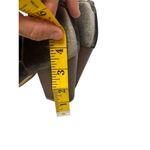 Bebe  twisted ankle strap open toe velvet gray chunky heels size 9 womens Photo 9