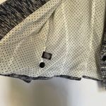 Ann Taylor Womens Tweed Knit Blazer Jacket Size 6 Black & White Polka Dot Lining Photo 4