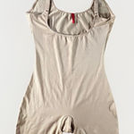 Spanx  Open Bust Mid Thigh Bodysuit Shapewear Nude Beige Large L Firm Control Photo 0