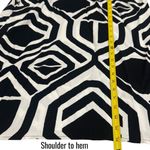 NEW George Geometric Popover Short Sleeve Dress Vacation Resort Coastal Size 10 Black Photo 9