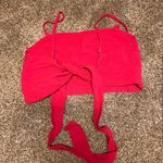 John Galt Tie Crop Top Photo 2