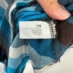 Old Navy Tank Top XXL Blue Stripe Button Vtg Y2K Indie Sleaze Coastal Retro 90s Photo 4