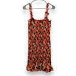 RTR Waverly Grey Sally Cheetah Leopard Print Orange‎ Multicolor Mini Dress Sz L Orange Size L Photo 6