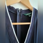 Lauren Ralph Lauren Women's 3/4 Sleeve Navy Jumpsuit Size 4 Blue Photo 2