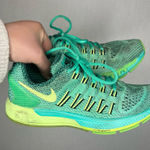 Nike | Green and Yellow Running Shoes 7.5 Sneaker Photo 0
