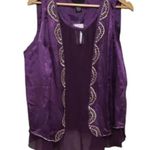OLIVIA AND Grace Cami With Attached Cardigan Purple Size‎ Large Photo 0