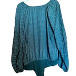 Draper James  RSVP Bodysuit Womens XXL Multicolor Polka Dot V Neck Long Sleeves Photo 4