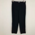 Babaton Cohen Cropped Pleated Dress Pants in Black Size 6 Photo 3