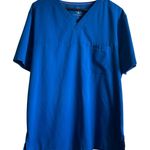 Healing hand Scrubs Women Top XL Blue Medical Uniform Nurse Workwear Dental Purple Photo 0