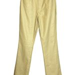 We Wore What Faux Leather Kick Flare Pant Oat Beige Size 28 Bootcut 5 Pocket NEW Photo 3