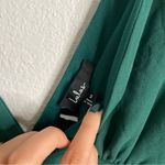 Lulus Celebration Time Emerald Green Sleeveless Tiered Midi Dress Medium Photo 2