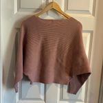 Peach Love California  Mauve Crew Neck Sweater Photo 2