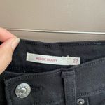 Levi's Levi’s Wedgie Skinny Distressed Raw Hem Jeans in Black‎ Size 27 Photo 4