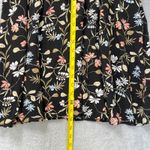 Loft Floral Midi Dress V Neck Short Sleeve Empire Waist Spring Summer Small Photo 8