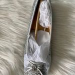 Badgley Mischka Womens Glitter Flats Photo 7