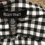 Ellen Tracy  black & white checkered high rise woman leggings size Medium 27” ins Photo 5