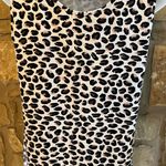 Cozy Couture Leopard Cheetah Print High Low Tank Top Shirt Women’s Medium Black Photo 8