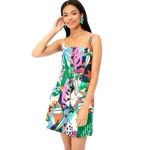 Parker  Weslyn Tropical Belted Linen Mini Dress Size 6 Photo 8