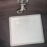 Coach Vintage Metallic Gold & White Goat Suede And Leather Tote Bag Purse #9371 Photo 15